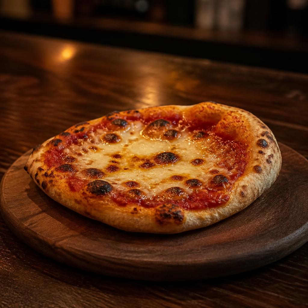 Half doughball pizza